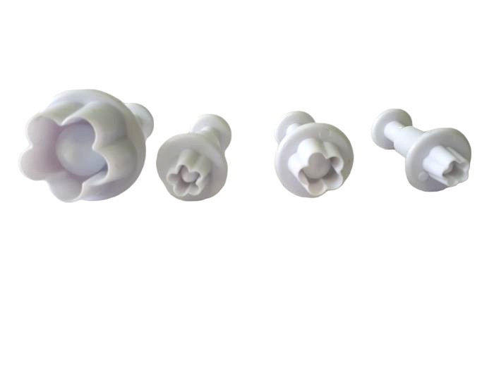 Набори кондитерських плунжерів для мастики та печива пластикова Квітка 4 штуки