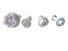 Набори кондитерських плунжерів для мастики та печива пластикова Квітка 4 штуки