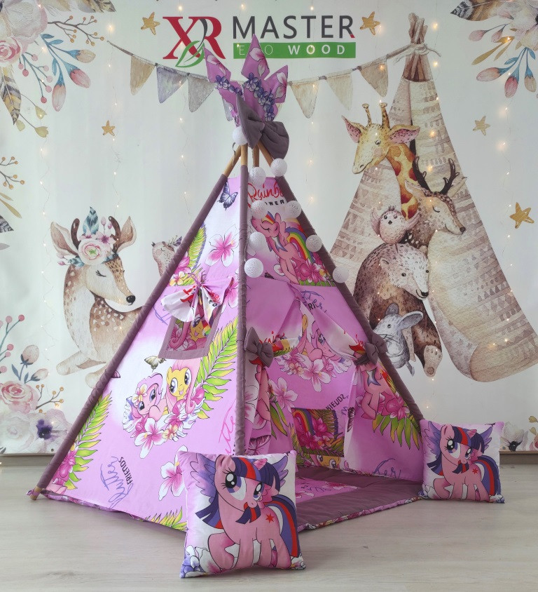 Намет дитячий Вігвам для дітей курінь для ігор My little pony Повний комплект!