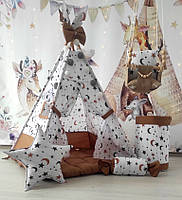 Намет дитячий Вігвам для дітей курінь для ігор Ловець снів БОН БОН + кошик + гойдалка. Повний комплект!