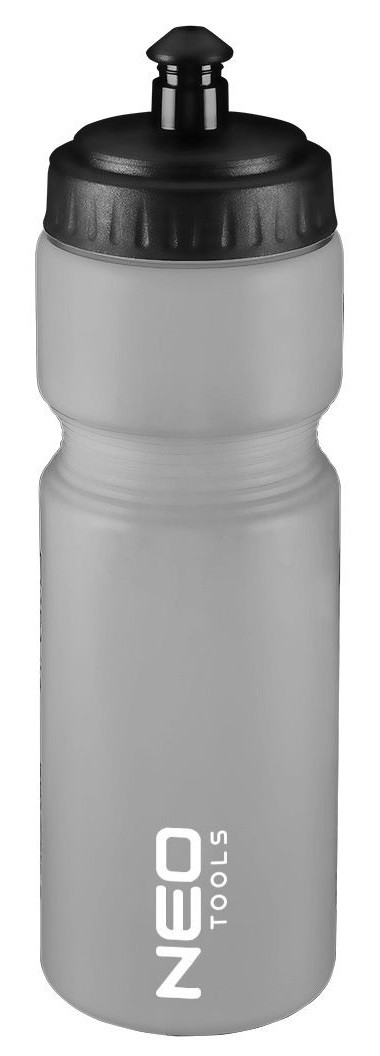Neo Tools Пляшка для води для велосипеда, 700мл, довжина 23.5 см, LDPE, сірий