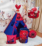 Намет дитячий Вігвам для дітей курінь для ігор Spider Man + кошик + гойдалка Повний комплект!, фото 2