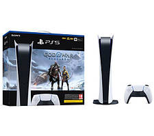 Стаціонарна ігрова приставка Sony PlayStation 5 Digital Edition 825GB God of War Ragnarok Bundle