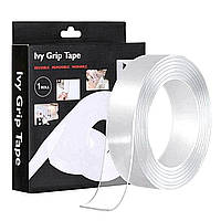 Универсальная двухсторонняя клейкая лента Ivy Grip Tape 5 метров Сверхсильный многоразовый крепежный скотч