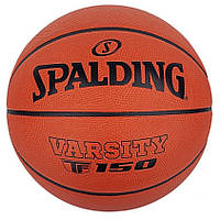 Баскетбольний м'яч Spalding TF-150 Varsity розмір 5, 6, 7 гумовий для вулиці (84324Z)