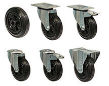 Колеса серія "32 Norma", Гума\пластик