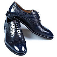 Чоловічі туфлі оксфорди Блекберн TANNER 46 Сині GI, код: 2630732