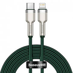 Cable C to IP PD 20W Baseus (CATLJK-B) Cafule Series Metal 2m — CATLJK-B06 Green