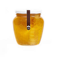 Мед акациевый с сотой 550 мл/800 г, мед натуральный акациевый, натуральные соты