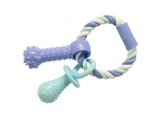 Іграшка Мотузка Дент Плюс кільце з термопластичною гумою 15см ТМ GimDog