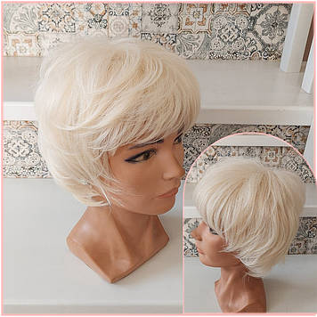 Перука каскад з термоволокна блонд 2855-613