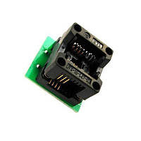 SOP8 - DIP8 перехідник для програматорів 150mil, підтримує чипи 24Cxx, 93Cxx, крок 1.27 мм