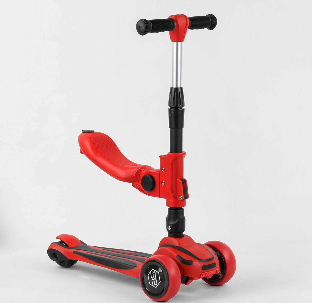 Самокат-велобіг 2в1 Best Scooter ST, Червоний 18003