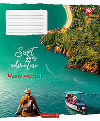 Зошит А5/96 лін. YES Many worlds!, 5 шт/уп.