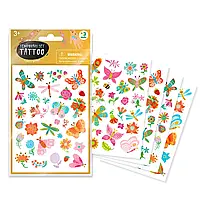 Набор детских временных татуировок "Цветы и бабочки" арт. 301101 топ