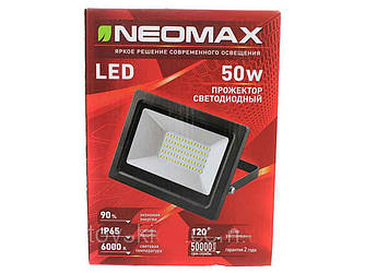 Прожектор світлодіодний 50W, 6500К арт.NX50S ТМ Neomax