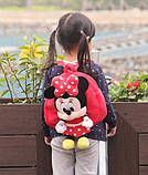 Плюшевий рюкзак для дівчинки Міккі маус 1 2 3 роки, фото 2