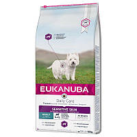 Сухий корм для собак EUKANUBA Daily Care Adult Sensitive Skin — 12 кг