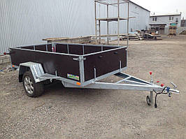 Причіп односний бортовий 2 м х 1,2 м. Рама-цинк!