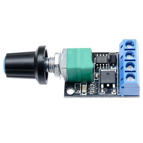 ШИМ регулятор швидкості мотора DC 5-16В 10А Mini PWM обертів 0-99% для моторів та освітлення