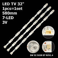 LED подсветка TV 32" inch SW 3228 07 REV1.4 LBUA-SDL320X1-S08B CH 32 3228 07 REV1.1 1pcs=1set