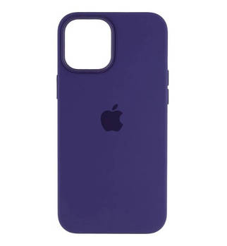 Чохол накладка Silicon Case Full Cover with MagSafe Splash Screen для iPhone 12/12 Pro Amethyst