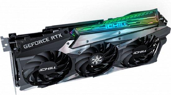 Видеокарта Inno3D GeForce RTX 3070 ICHILL X3 LHR (C30703-08D6-1710VA38H) 1x HDMI, 3x DisplayPort бу - фото 1 - id-p1836353624