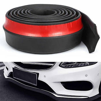 Молдинг-бампера спідниця Samurai 250х6 см М'яка скотч 3М Чорний мат