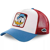 Кепка Тракер Donald Duck (Дональд Дак, мультики Дисней, Disney) с сеточкой, Унисекс WUKE One size