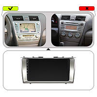 Al Штатная магнитола для Toyota Camry VI (XV40) 2006-2009 экран 9" 4/64Gb 4G Wi-Fi GPS Top Android