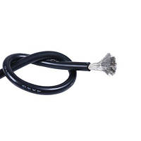 Провод силиконовый 12 AWG (Черный) 1м.