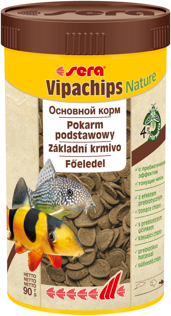 Sera Vipachips Nature сухий корм для акваріумних донних риб, чипси, 250 мл (90 г)