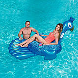 Надувний плотик для плавання Павич Bestway 41101 (з ручками, ремкомплект, 198-164 см) | Надувна платформа, фото 2