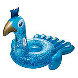 Надувний плотик для плавання Павич Bestway 41101 (з ручками, ремкомплект, 198-164 см) | Надувна платформа, фото 4