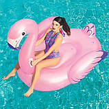 Надувний плотик Рожевий фламінго Bestway 41119 (ремкомплект, 173-170 см) | Надувна платформа, фото 2