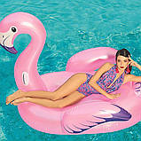 Надувний плотик Рожевий фламінго Bestway 41119 (ремкомплект, 173-170 см) | Надувна платформа, фото 3