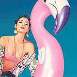 Надувний плотик Рожевий фламінго Bestway 41119 (ремкомплект, 173-170 см) | Надувна платформа, фото 5