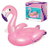 Надувний плотик Рожевий фламінго Bestway 41119 (ремкомплект, 173-170 см) | Надувна платформа, фото 8