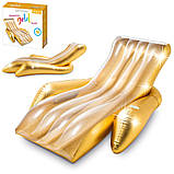 Надувний матрац шезлонг Intex 56803 (підсклянник, 175-119-61 см) | Надувна платформа, фото 2