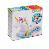 Надувний плотик для плавання дитячий Intex 57552 (ремкомплект, 163-86 см) | Надувна платформа, фото 7