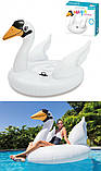 Надувний пліт Лебідь Intex 57287 (2 ручки, ремкомплект, 178-140-132 см) | Надувна платформа, фото 5