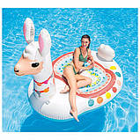Надувний плотик Велика лама Intex 57294 (2 ручки, 201-147-173 см) | Надувна платформа, фото 2