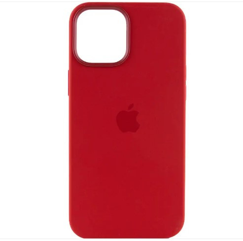 Чохол накладка Silicone Case Full Cover with MagSafe Splash Screen для iPhone 12 Pro Max Red