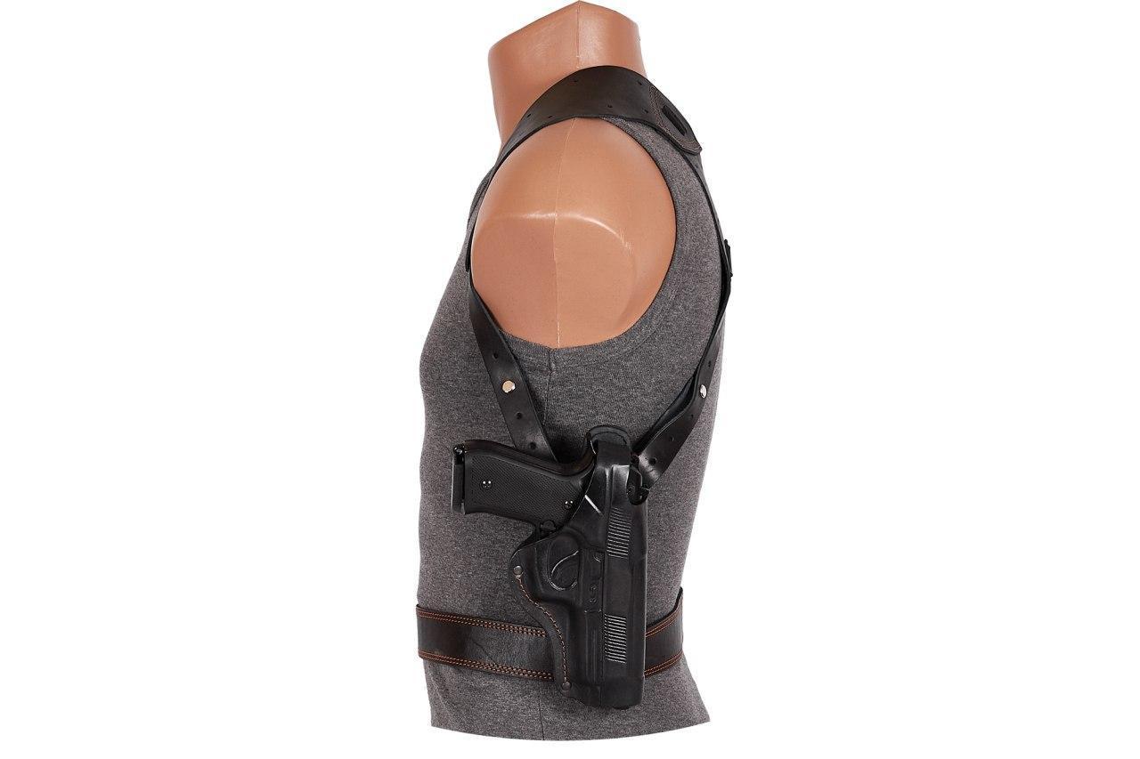 Кобура оперативна Беретта 92 формована (шкіра, чорна) ASG