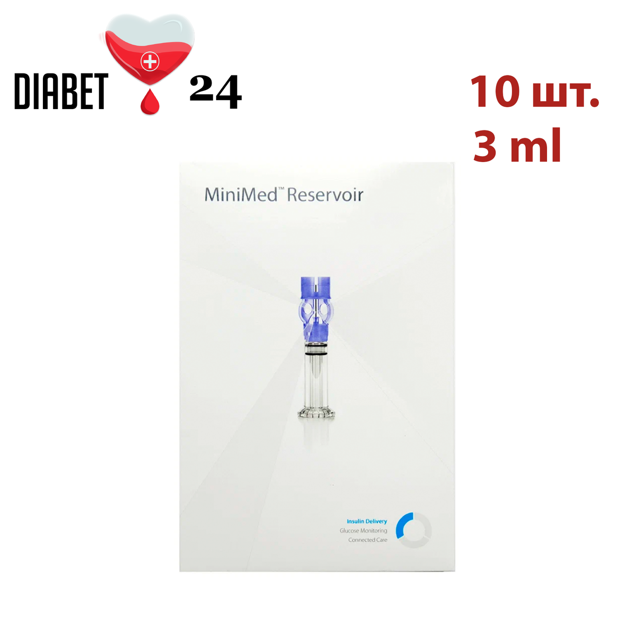 Резервуари для інсулінової помпи Medtronic 3 мл MMT-332A, 10 шт., фото 1