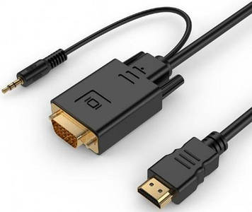 Перехідник Cablexpert HDMI / VGA / audio 1.8m Black (A-HDMI-VGA-03-6)