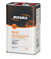 Синтетическое моторное масло Rovas 5W-30 1л