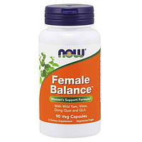 NOW Foods, Female Balance, 90 Veg Capsules, Женский баланс, витамины для женщин