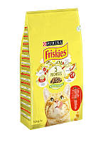 Сухой корм Purina Friskies для кошек с говядиной, курицей и овощами 10 кг