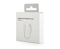 Переходник для Apple Lightning - TRRS 3.5 (F) 0.1m белый (работает без блютуза)